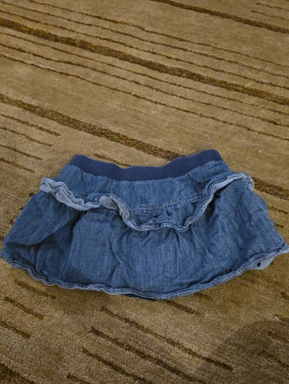 5/25 Girls Denim Ruffle Skort - Blue Size 6x